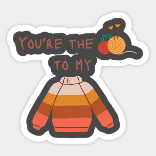 Yarn to my Sweater Sticker